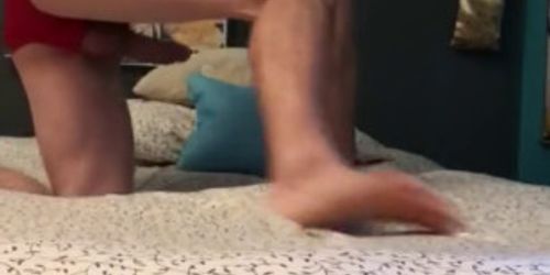 Young Man Masturbates with Onahole to Orgasm