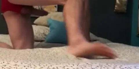 Young Man Masturbates with Onahole to Orgasm