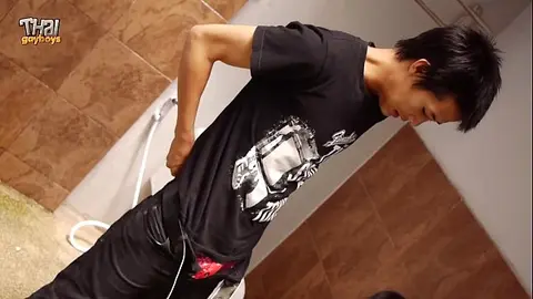 Twink Boxer Jerks Off and Cums