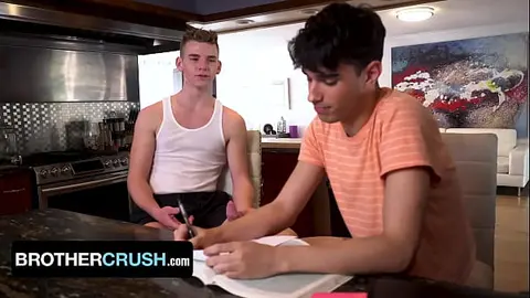 Twinks Compete in Taboo Measuring Contest with Anal and Creampie