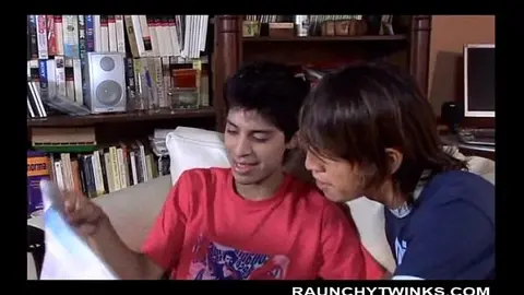 Twink Duo Engage in Passionate Gay Intercourse