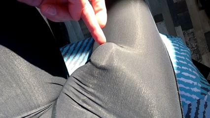 Sweaty Jock Masturbates in Sport Leggings