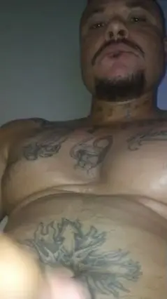 Chubby Latino Bear Jerks Off in Public Gloryhole