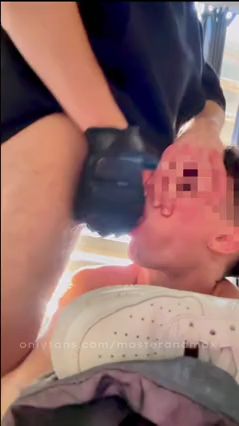 Stepdaddy Dominates Twink with Foot Worship and Deepthroat