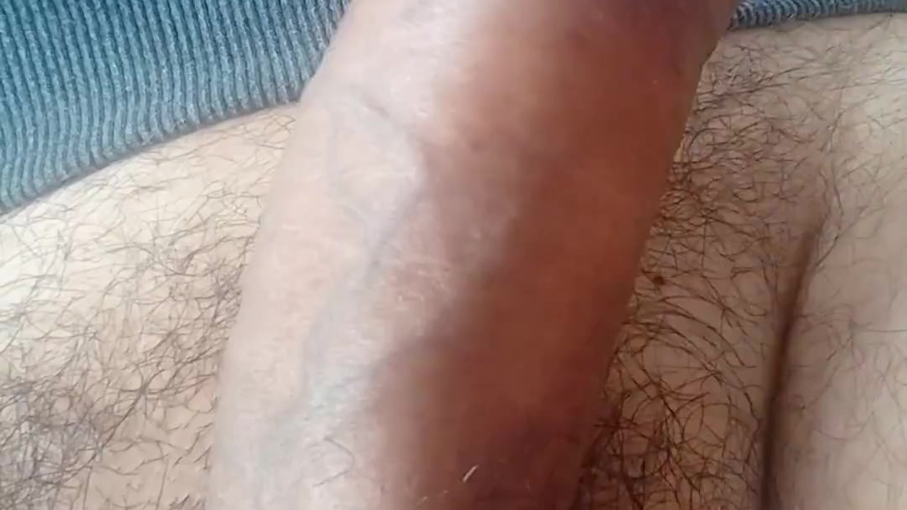 Guy Strokes His Hard Cock