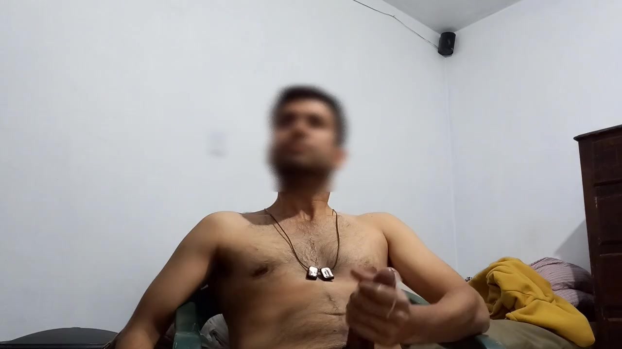 Solo Guy Masturbates to Explosive Orgasm