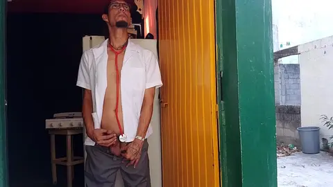 Latin Nurse Gets Off Alone