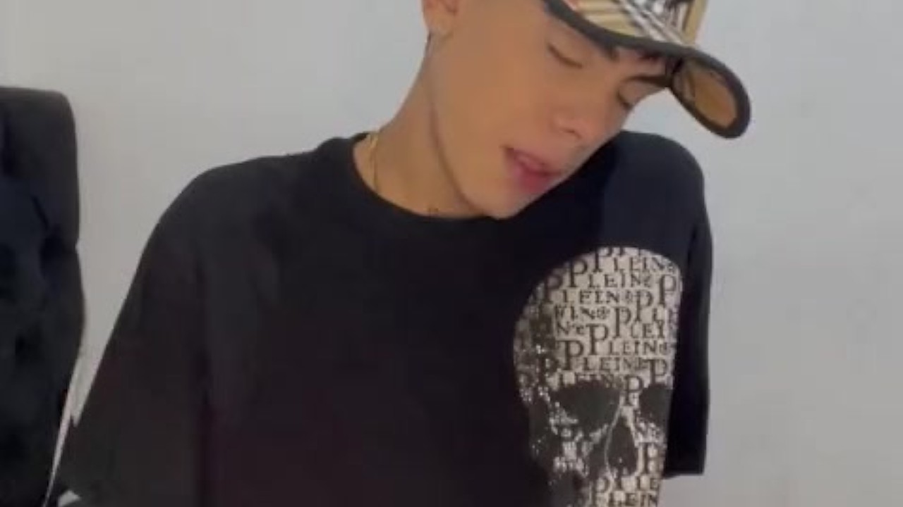 Latin Twink Shows Off Big Dick