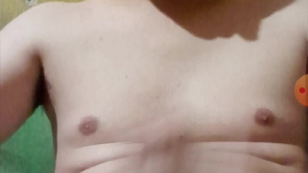 Skinny Guy Masturbates on Video Call, Cums on Face