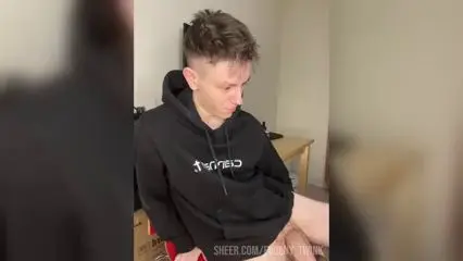 Post-Workout Jock Jerks Off to Quick Orgasm