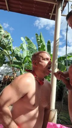 Twink Masturbates in Pool, Cumming with Warm Milk