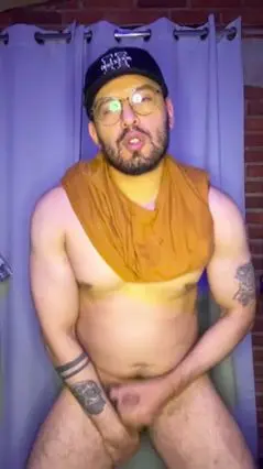 Horny Guy Jerks Off with Passion