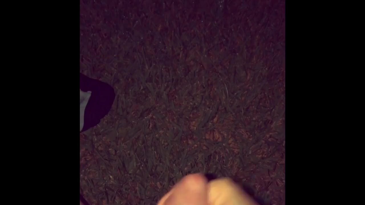 Guy Cums in Public Outdoor Setting