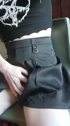 Femboy Exposes Small Dick and Fat Ass