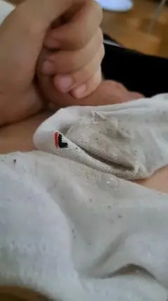 Guy Sniffs Dirty Socks While Jerking Off
