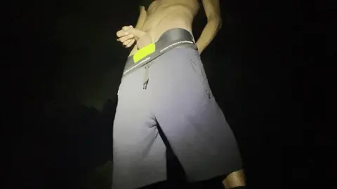 Guy Pisses Outside in Public
