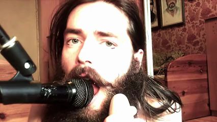 Bearded Man Gives Blowjob with Ahegao Expression