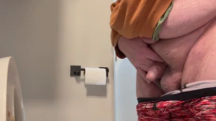 Mature Man Urinates in Morning Scene