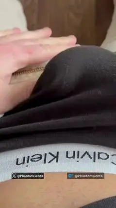 Horny Guy Shows Off Precum