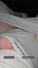 German Daddy Jerks Off in Calvin Klein Undies