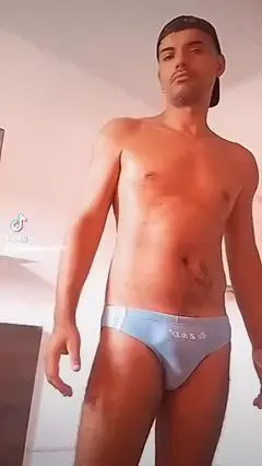Hunky Guy Dances in Swimwear
