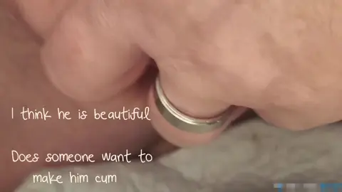 Cock Ring Insertion with Huge Urethra Play
