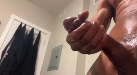 Hunk Gets Covered in Cum