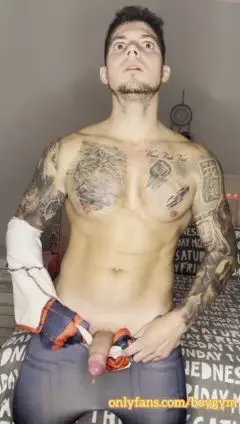 Guy in Spiderman Suit Jerks Off to Big Cock Cum
