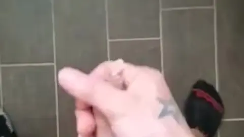 Guy Cums on Floor in Quick Messy Scene