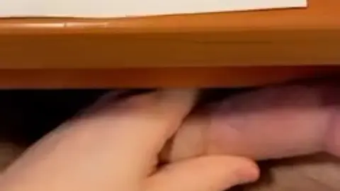 Guy Jerks Off at Desk
