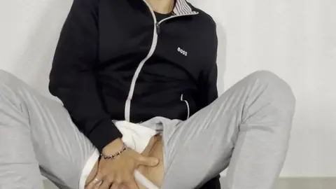 Hunk in Socks Plays with Himself to Anal Orgasm
