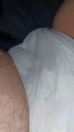 Gay Man Squishes Wet Diaper Fetish