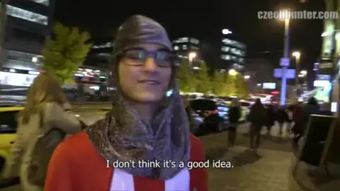 Czech Hunter Fucks Young Twink in Public