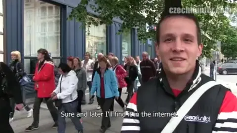 Czech Hunter Fucks Young Guy in Public
