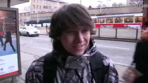 Czech Hunter Fucks Young Twink in Public