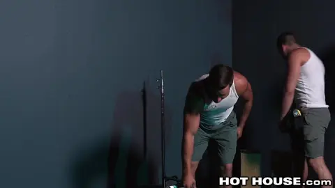 Hunks Get Backstage Buttfucking Action