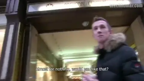 Czech Hunter Fucks Young Twink in Public