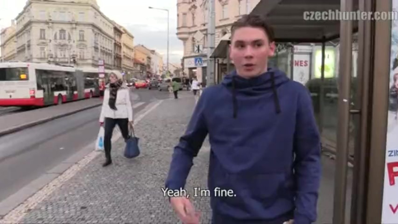 Czech Hunter Fucks Young Twink in Public