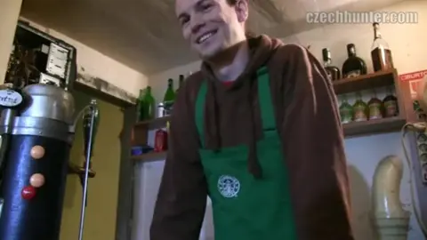 Czech Hunter Fucks Young Twink in Public