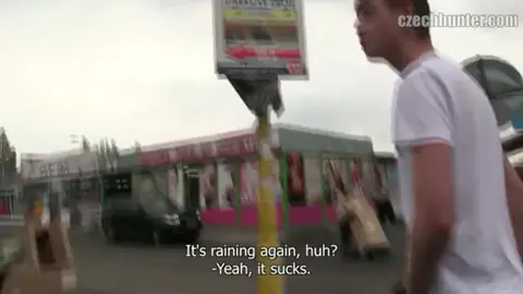Czech Hunter Encounters Public Cock Sucking