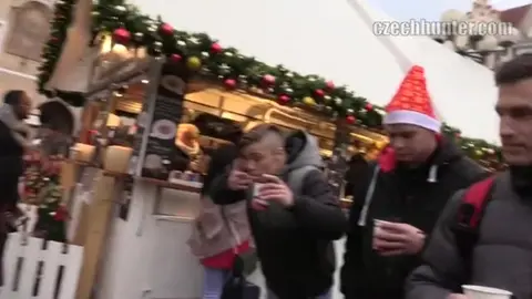 Czech Hunter Fucks Young Twink in Public