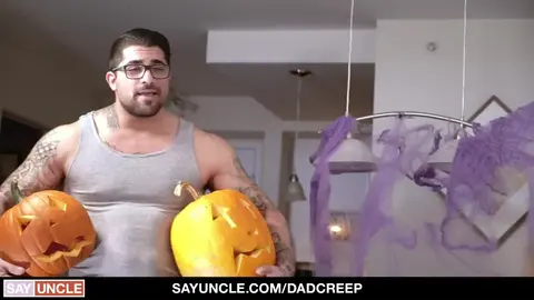 Stepdad Fucks Son on Halloween