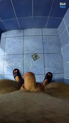 Uncut Guy Masturbates with Golden Pre-Cum