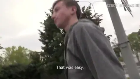 Czech Hunter Fucks Young Twink in Outdoor Encounter