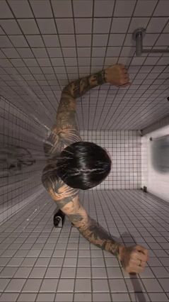 Guy Masturbates in Shower