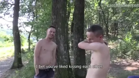 Czech Hunter Fucks Young Twink in Public