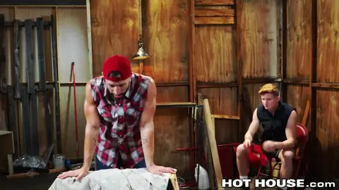 Jock Fucks Hunk's Ass After Intense Confrontation