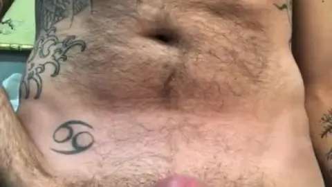 Guy Strips, Jerks Off, Nipple Play Ends in Cumshot