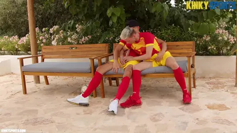 Kinky Soccer Player's First Time Gay Sex