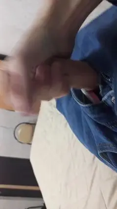 Guy Touches Jeans-Covered Ass